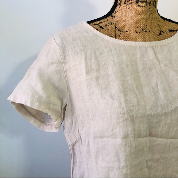 Lina Tomei Linen Blouse Size Large - Picture 2 of 13